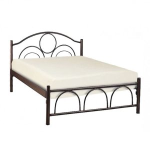 ΜΕΤΑΛΛIKO ΚΡΕΒΑΤΙ ΚΥΚΛΟΣ 150x200x90Yεκ. ΚΑΦΕ
