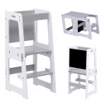 ΠΥΡΓΟΣ ΕΚΜΑΘΗΣΗΣ ΜΕ ΠΙΝΑΚΑ RICKI ΞΥΛΟ ΠΕΥΚΟΥ ΛΕΥΚΟ/ΓΚΡΙ 37x40x84Υεκ