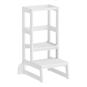 ΠΥΡΓΟΣ ΕΚΜΑΘΗΣΗΣ τ.MONTESSORI PEPE ΞΥΛΟ ΠΕΥΚΟΥ ΛΕΥΚΟ 55x53x90Υεκ