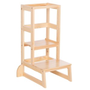 ΠΥΡΓΟΣ ΕΚΜΑΘΗΣΗΣ τ.MONTESSORI PEPE ΞΥΛΟ ΠΕΥΚΟΥ ΦΥΣΙΚΟ 55x53x90Υεκ