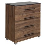 ΣΥΡΤΑΡΙΕΡΑ 4 συρτάρια Carys καρυδί wenge 75x40x83Υεκ