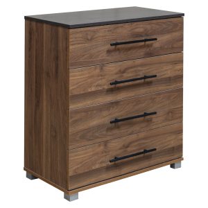ΣΥΡΤΑΡΙΕΡΑ 4 συρτάρια Carys καρυδί wenge 75x40x83Υεκ