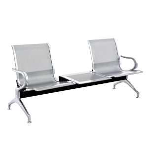 ΠΑΓΚΑΚΙ 2ΘΕΣΙΟ+ΤΡΑΠΕΖΙ AVIATOR ΜΕΤΑΛΛΟ MESH ΓΚΡΙ 171x64x76Υεκ