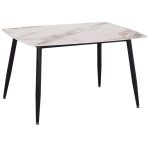 ΤΡΑΠΕΖΙ RAVEN ΚΕΡΑΜΙΚΟ ΜΑΡΜΑΡΟ CALACATTA 120x70x73Υεκ