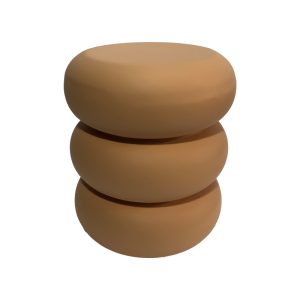Βοηθητικό τραπέζι Zoubi MGO terracotta Φ35x43εκ