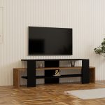 Έπιπλο τηλεόρασης sonoma μαύρο 150x35x45εκ
