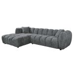 ΚΑΝΑΠΕΣ Γωνιακός LYKKE Γκρι 280x89x70εκ