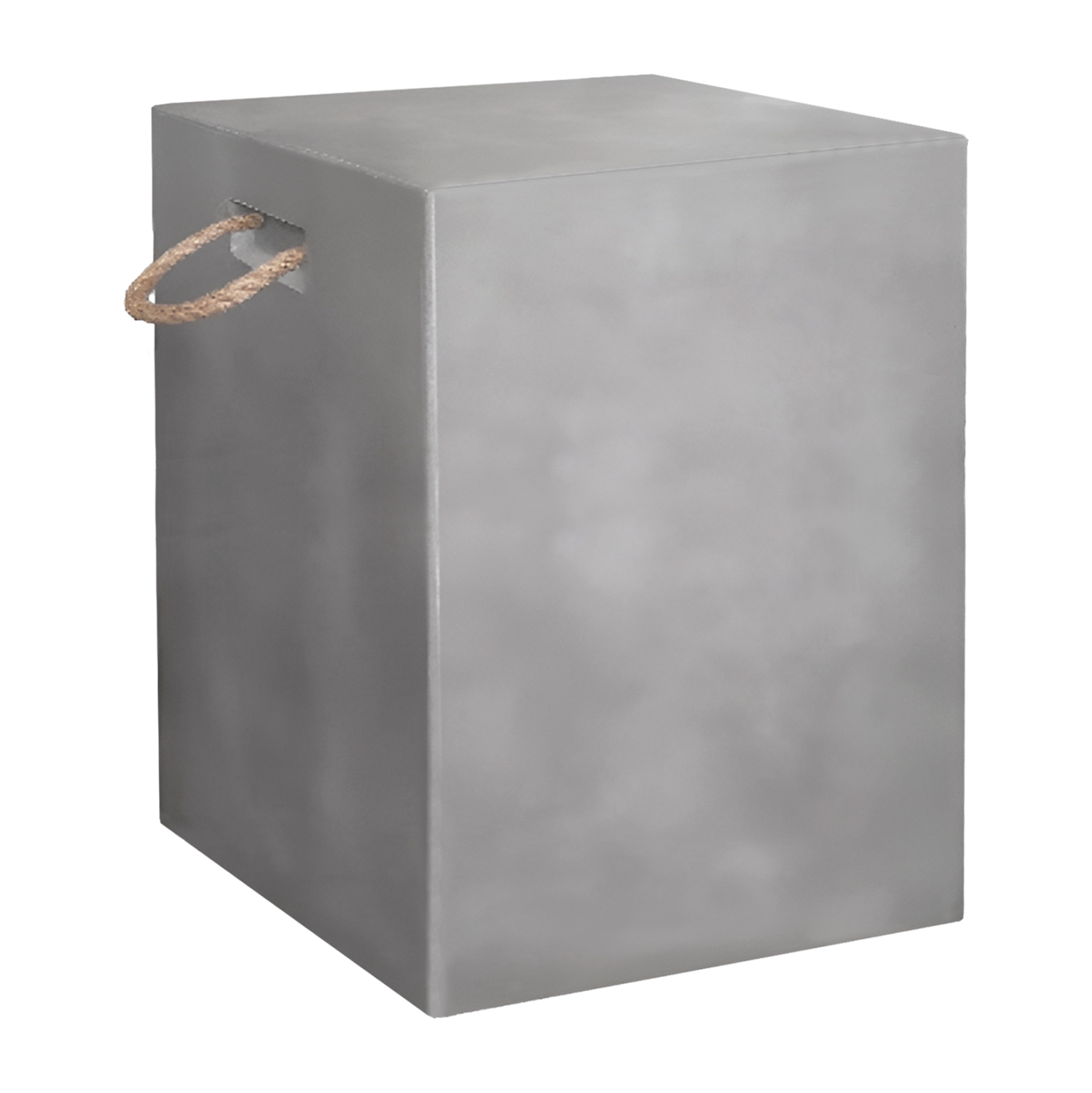 ΣΚΑΜΠΟ τετράγωνο με χερούλια ZAK Fiber Cement Γκρι 36x36x43Υεκ