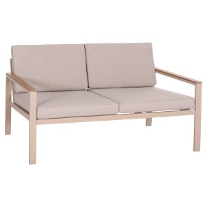 ΚΑΝΑΠΕΣ 2-ΘΕΣΙΟΣ SAFIN ΑΛΟΥΜΙΝΙΟ ΚΑΠΟΥΤΣΙΝΟ 140x70x77Υ