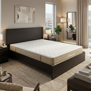 Κρεβάτι με στρώμα Athos-Nemesis wenge 160x200εκ