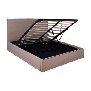 ΚΡΕΒΑΤΙ ALLIE 170x214x109εκ Μπεζ Ύφασμα Αποθηκευτικός Χώρος