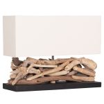 ΕΠΙΤΡΑΠΕΖΙΟ ΦΩΤΙΣΤΙΚΟ TWIGGY ΛΕΥΚΟ ΚΑΠΕΛΟ 50x16,5x38Υεκ