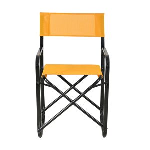 Πολυθρόνα σκηνοθέτη μαύρη/πορτοκαλί 47x40x83