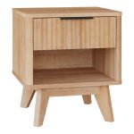 Κομοδίνο Hamea 45x39,5x50,2εκ φυσικό