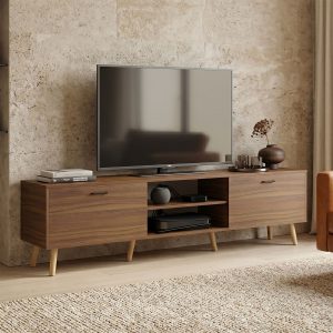 Έπιπλο τηλεόρασης καρυδί 180x35x48,6εκ