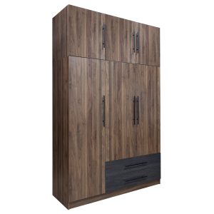 ΝΤΟΥΛΑΠΑ 3-ΦΥΛΛΗ ΜΕ ΠΑΤΑΡΙ CARYS ΚΑΡΥΔΙ/ZEBRANO 150x55,5x240Υεκ