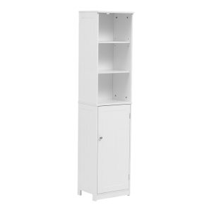 Ντουλάπι-στήλη Desilia mdf λευκό 37x30x160εκ